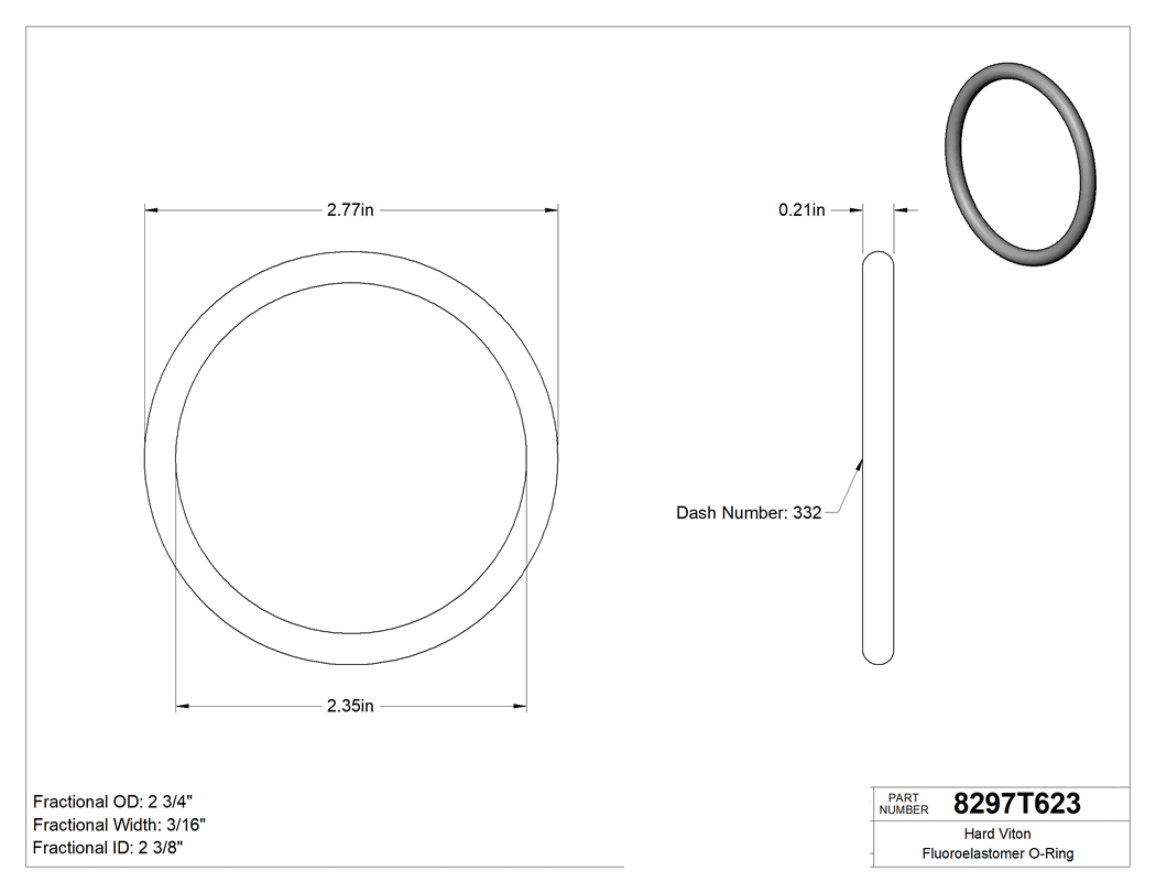 Technical drawing - 8297T623